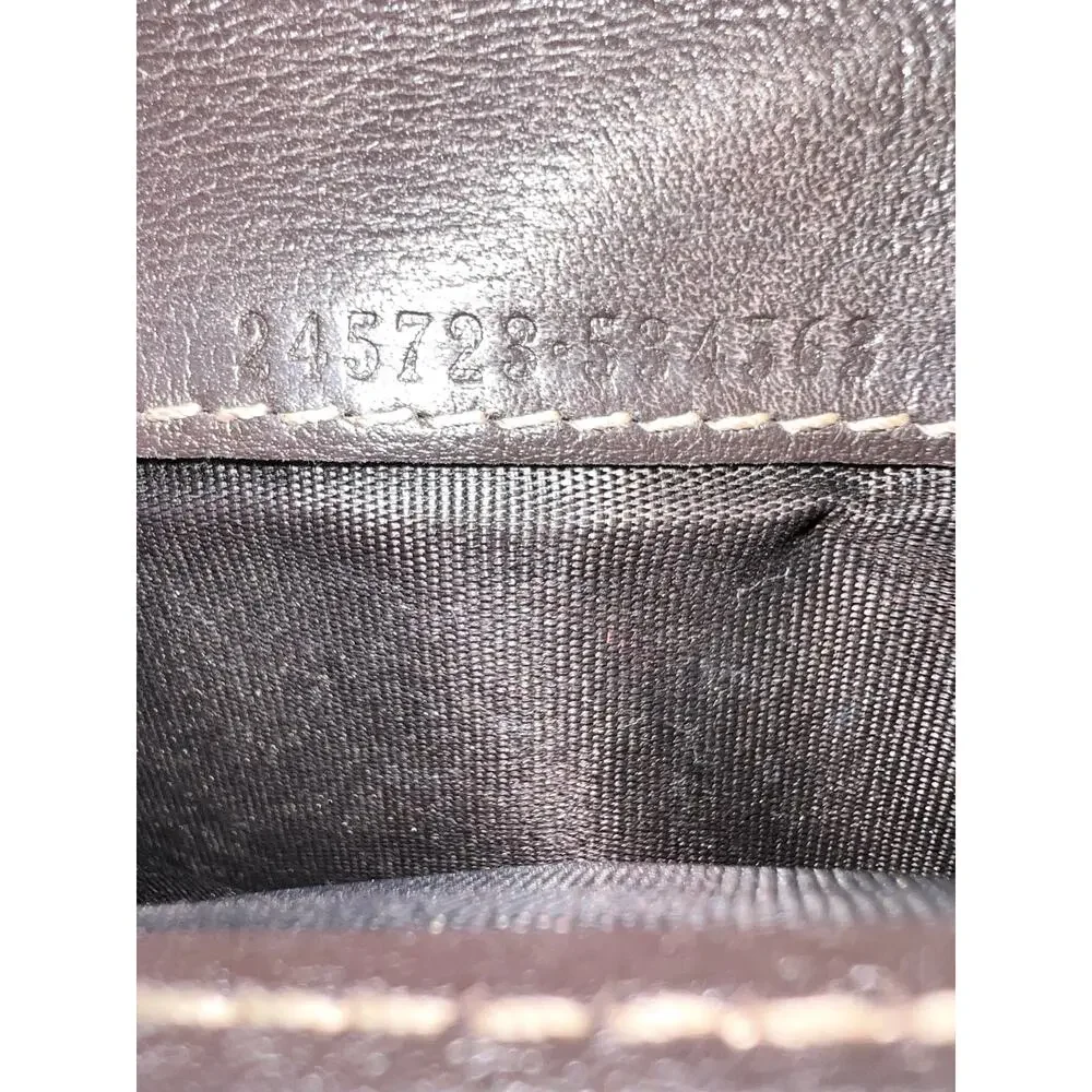 Authentic Gucci GG Canvas Heart Logo Continental Wallet Brown Monogram - Picture 10 of 15